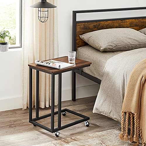 VASAGLE C Shape End Table for Couch or Sofa, Industrial Small Side Table - Image 5