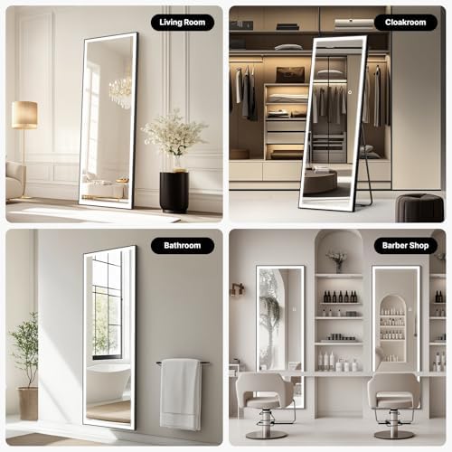 Kosmonia 56"x18" LED Full Length Mirror with Lights - Image 5