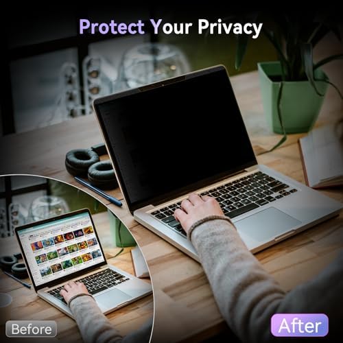 IPROKKO Magnetic Laptop Privacy Screen 16 Inch 16:10 Aspect Ratio - Image 4