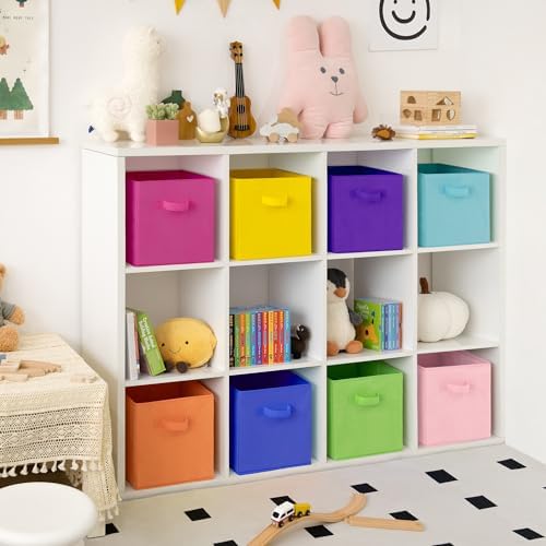 GRANNY SAYS 11 Inch Cube Storage Bins, Cube Organizers, Rainbow, 8-Pack - Image 3