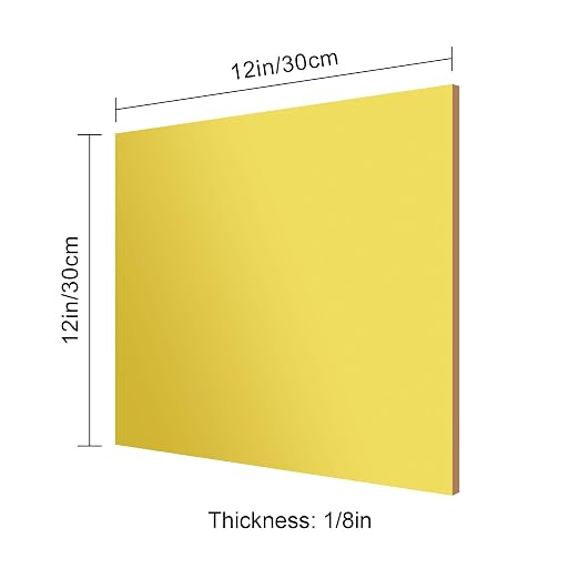 12x12 Inches Deep Gold Mirror Acrylic Sheet – 2 Pcs Reflective Acrylic Panel for DIY Crafts, Home Décor & More (30x30 cm) - Image 6