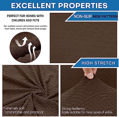 XINEAGE 3-Piece Stretch Loveseat Sofa Cover, Washable Couch Covers for Dog - Image 5