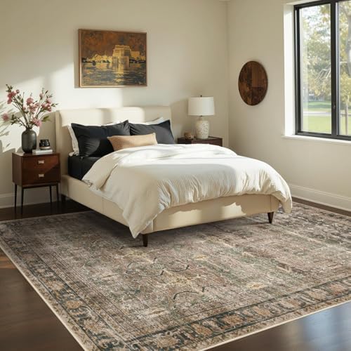 Rugxara Brown Area Rugs 5x7 Washable Rug for Living Room Bedroom - Image 2