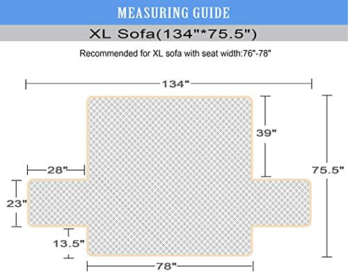 Ameritex Couch Sofa Slipcover 100% Waterproof Nonslip Quilted Furniture Protector Slipcover for Dogs, Children, Pets Sofa Slipcover Machine Washable (Sand, 78") - Image 2