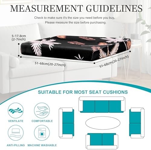 12 Pcs Outdoor Cushion Covers, Patio Sofa Cushion Covers Replacement - Image 2