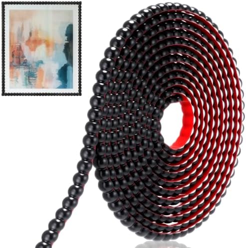 1 Pack Peel and Stick Molding Trim Flexible Molding Trim for Wall Self Adhesive Paintable DIY Wall Trims for Mirror Frame Cabinet Edge Picture (16.4 ft X 0.59 Inch,Black) by Unknown