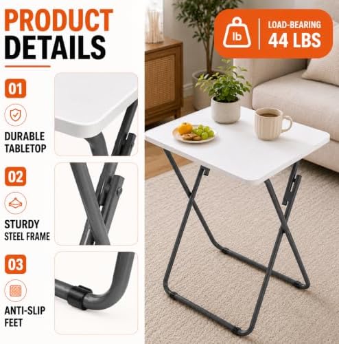 Gocamptoo Portable Folding TV Dinner Tray Table Set of 2 - Image 6