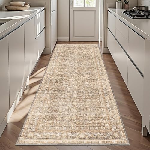 OPPODREAM Vintage Beige Area Rugs 3x6, Washable Rug for Living Room by OPPODREAM