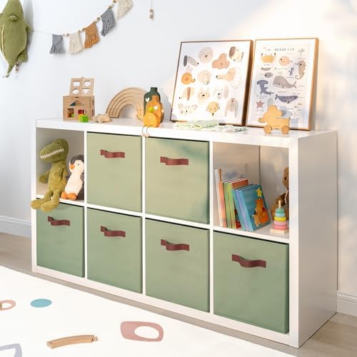 GRANNY SAYS 13 Inch Storage Cube Organizers, Sage Green, 6-Pack - Image 3
