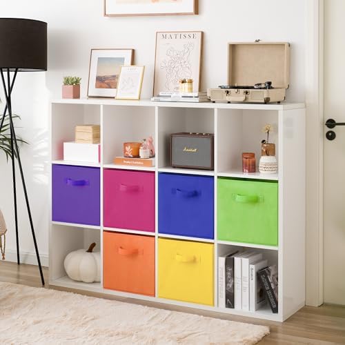 GRANNY SAYS 13x13 Storage Cubes, Cube Storage Organizers, Rainbow, 6-Pack - Image 3