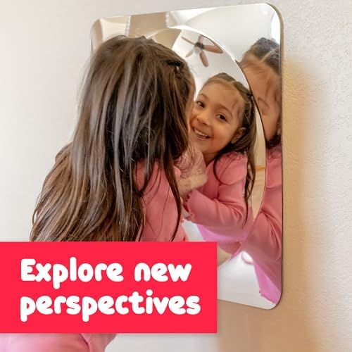 Spark & Wow Sensory Wall Toddler Mirror, Large 1 Bubble - Image 6