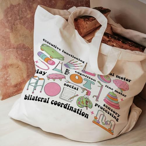 Occupational Therapy Canvas Tote - Mental Health, OT Appreciation Bag for Women - Image 4