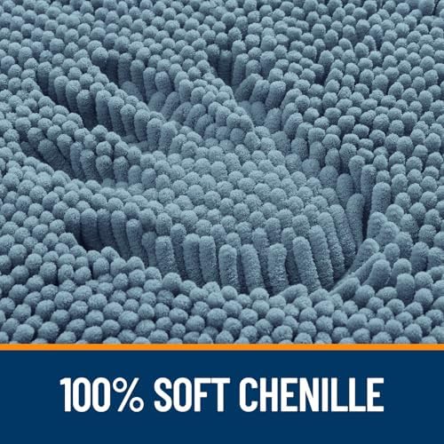 OLANLY Bathroom Rugs 32x20, Extra Soft Absorbent Chenille Bath Rugs - Image 4