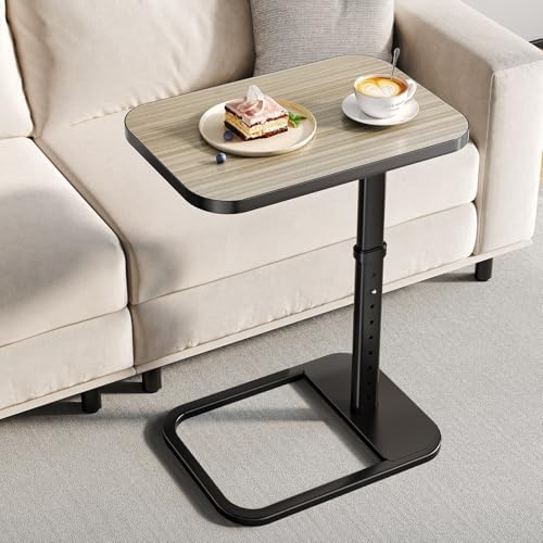 Adjustable Height TV Tray Table for Couch, Flip-Top Design by Unknown