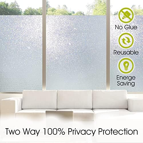 KESPEN Frosted Window Privacy Film Glass Frosting, Sparkling, 17.3InX13.1Ft - Image 2