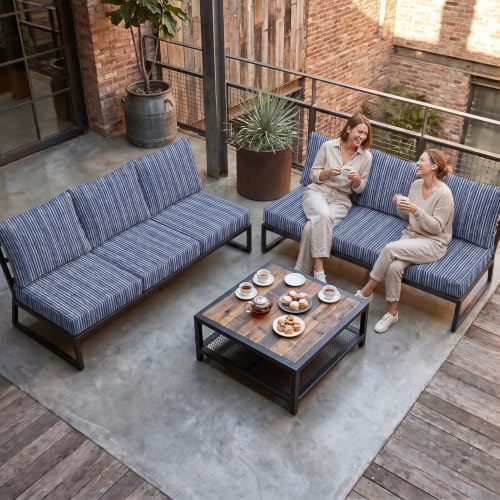 12Pcs Patio Cushion Covers Stretch Outdoor Furniture Protector Slipcovers - Image 6