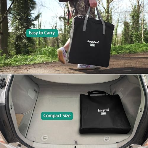 SUNNYFEEL Oversized Camping Chair Portable Directors Chairs with Side Table - Image 5