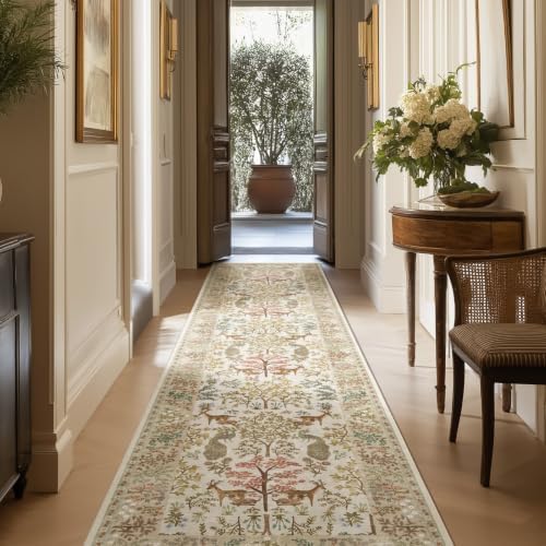 Runner Rug Washable Kitchen Runner: 2'x10' Hallway Runner Stain Resistant Non Slip Low Pile Soft Indoor Carpet Runners for Hallways Bedroom Entryway Farmhouse Bathroom Laundry Room - Image 5