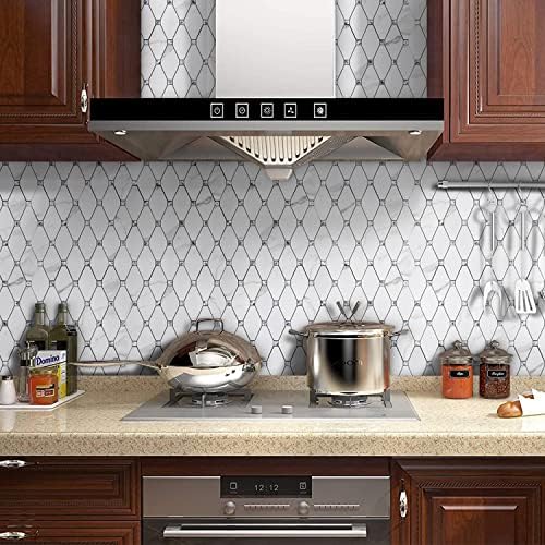 STICKGOO 10 Sheets Peel and Stick Backsplash, Calacatta - Image 4