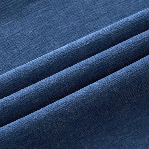 MIULEE Navy Blue Chenille Couch Euro Throw Pillow Covers, 22x22 - Image 6