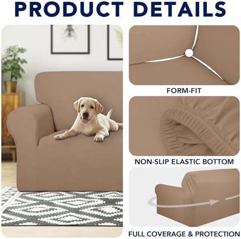 PureFit Waterproof Oversized Couch Cover Slipcovers for Couches and Sofas - Image 4