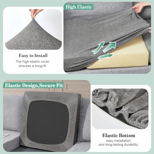14Pcs Patio Cushion Covers Stretch Outdoor Furniture Protector Slipcovers - Image 4