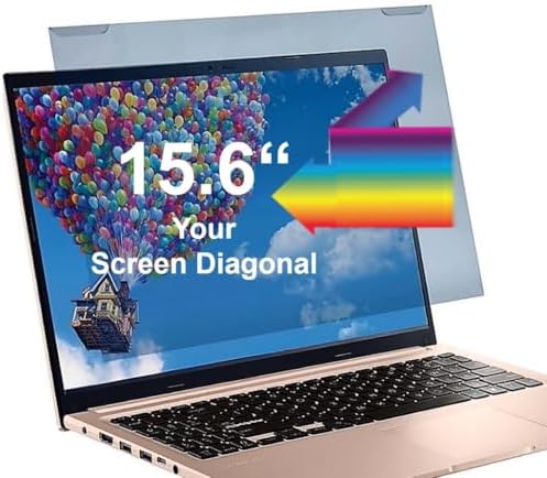 VizoBlueX - 15.6 inch Diagonal Blue Light Blocking Screen Protector Filter. Panel LED PC Laptop Anti-UV Eye Protection Panel Cover - Hanging Type Fits Apple MacBook Air 15 (W 14" X H 8.5") by VizoBlueX