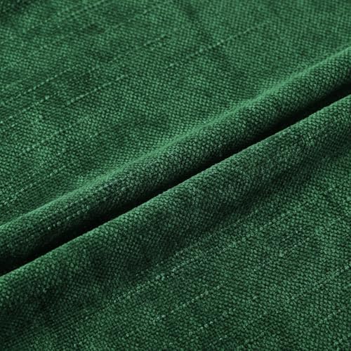 Set of 4 Soft Textured Decorative Throw Pillow Covers 18x18 Inch Cozy Farmhouse Cushion Cover Square Accent Pillow Cases for Bed Couch Sofa Living Room, Dark Green - Image 5