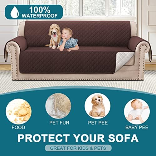 Turquoize 100% Waterproof Sofa Covers Couch Cover for Dogs, XL Sofa 78" - Image 2