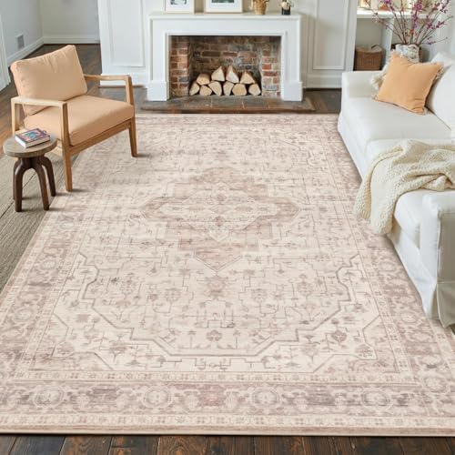 Rugxara Pink 8x10 Area Rugs,Large Rugs for Living Room - Image 4