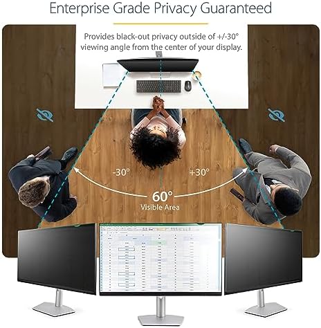 StarTech 23in 16:9 Monitor Privacy Screen Filter, Matte/Glossy Sides, TAA - Image 2