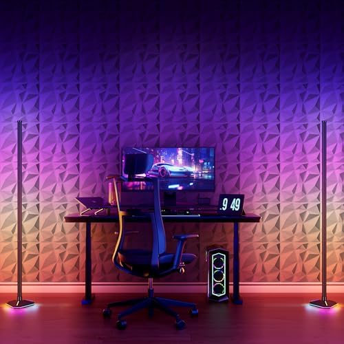 AMIGO 33 Piece 3D Wall Panels Diamond Pattern, High-Strength PVC, 12''x12'' Deformation-Resistant, Recyclable, Waterproof, Heat-Resistant, Odorless, Matte White - Image 2