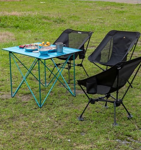 iClimb Ultralight Compact Camping Folding Table (Reinforced Blue - XL) - Image 4
