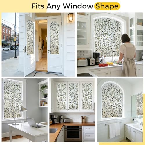 OHTMERU 3D Stained Glass Window Privacy Film Decorative Non-Adhesive - Image 6