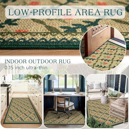 3x5 Entryway Rug, Small Washable Indoor Outdoor Mats for Front Door - Image 5