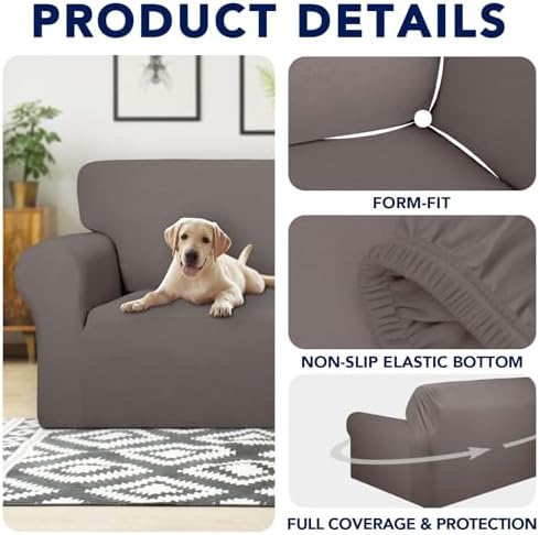PureFit Waterproof Loveseat Couch Cover Slipcovers for Couches and Sofas - Image 4