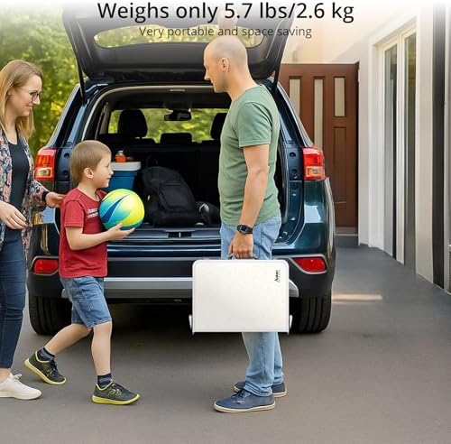 Anbte Folding Camping Table, 24"X 16" Adjustable Height Small Folding Table - Image 2