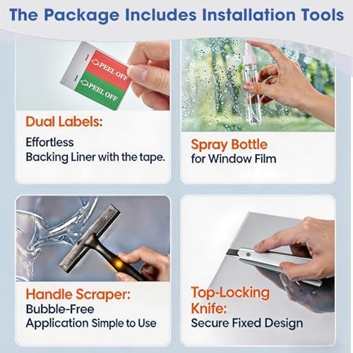 Coavas One Way Window Privacy Film, See Out Not in, Heat & UV, 23.6"X78.7" - Image 6