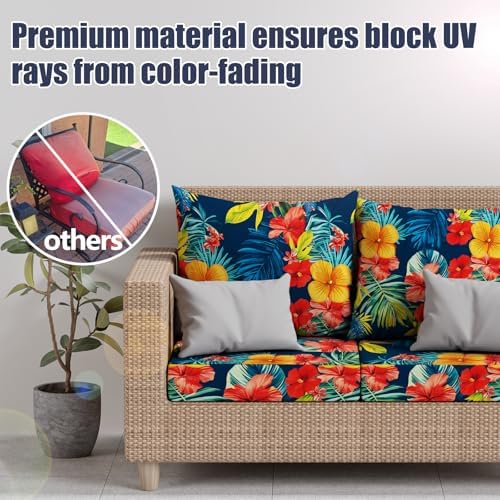 8Pcs Outdoor Cushion Covers, Stretch Patio Furniture Couch Chair Slipcovers - Image 3