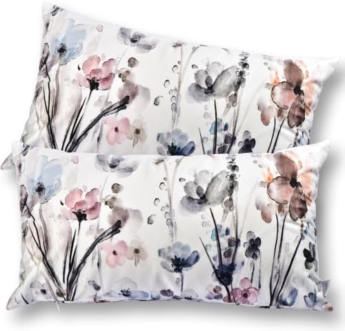 Flower Lumber Throw Pillow Covers 12x20 Set of 2, Flowers Pillow Cushion Cases, Modern Decorative Square Pillowcases for Sofa Couch Bedroom Living Room Car Seat - Image 7