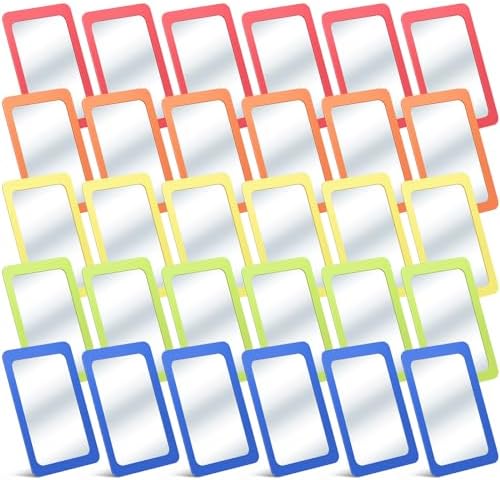 Dandat 30 Pcs 6x4 Shatter Proof Unbreakable Kids Mirrors, Warm Color by Dandat