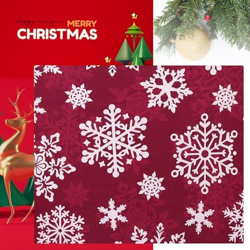 H.VERSAILTEX Christmas Sofa Slipcover Fleece Stretch Couch Cushion Cover Furniture Protector Seat Cushion Snowflakes Sofa Cover for Christmas (1 Piece Armchair Cushion Covers, Snowflakes) - Image 5