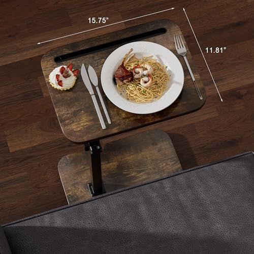 360° Swivel Sofa Side Table for Couch, Set of 2 - Image 2