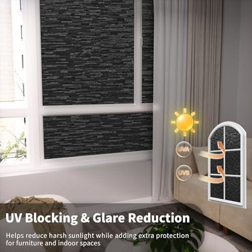 GTJ Blackout Window Privacy Film, Static Cling No Glue, 23.6 x 78.7 in - Image 4