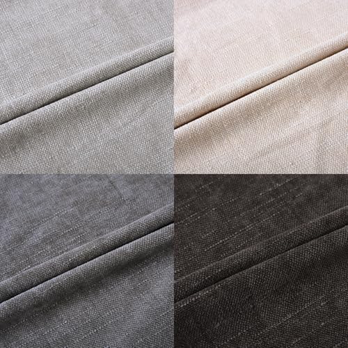 Set of 4 Soft Textured Decorative Throw Pillow Covers 20x20 Inch Cozy Farmhouse Cushion Cover Square Accent Pillow Cases for Bed Couch Sofa Living Room, Grey Series - Image 7