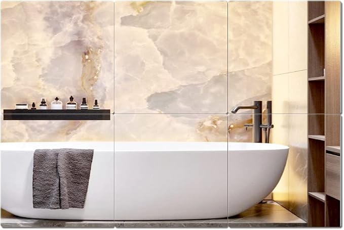 Acrylic Mirror Tiles, 12x12 in Shatterproof Wall Mirrors, 6 Pack - Image 2