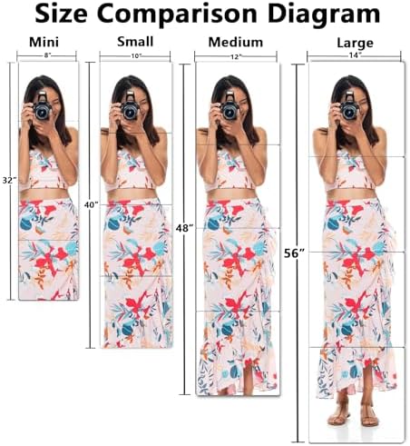 Unbreakable Full Length Wall Mirror,The Door Mirror,4Pack 16''x12'',Acrylic Mirror Kids,Shatterproof Plexiglass Long Mirrors for Bedroom Closet,Children Non Glass Stick on Mirror - Image 5