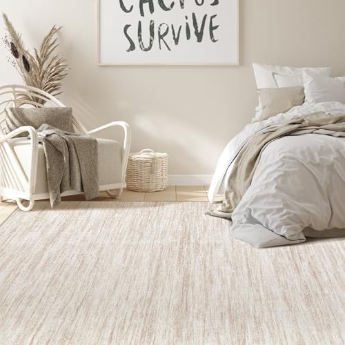 Nakagishi Boho 5x7 Area Rug Living Room Rugs Machine Washable Beige - Image 7