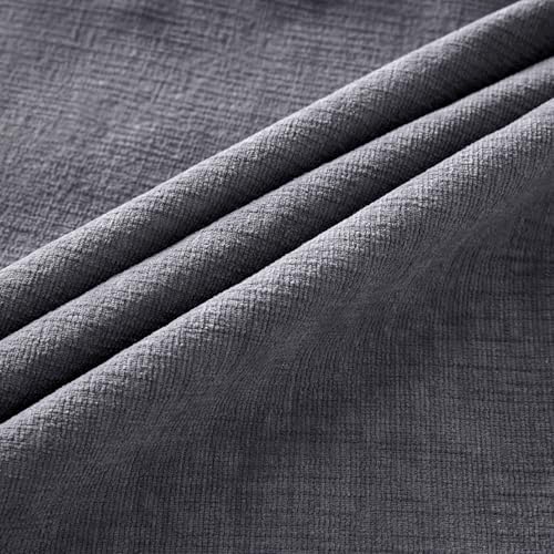 MIULEE Grey Chenille Couch Throw Pillow Covers, 20x20 - Image 6