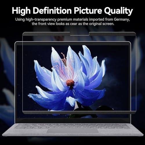 Magnetic Privacy Screen Compatible with 15 Inch Surface Laptop 7, Removable Anti-Glare Blue Light Laptop Shield Filter Black Film Security Private - Image 7